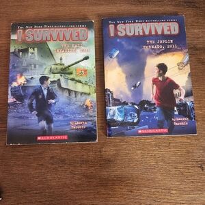 I Survived Paperback Books Set Of 2 Scholastic First Printings